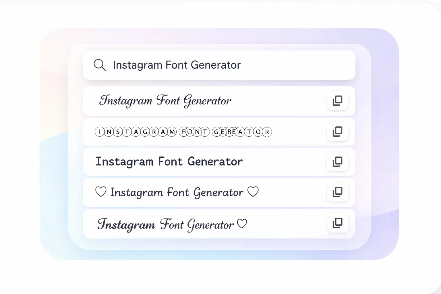 instagram font generator