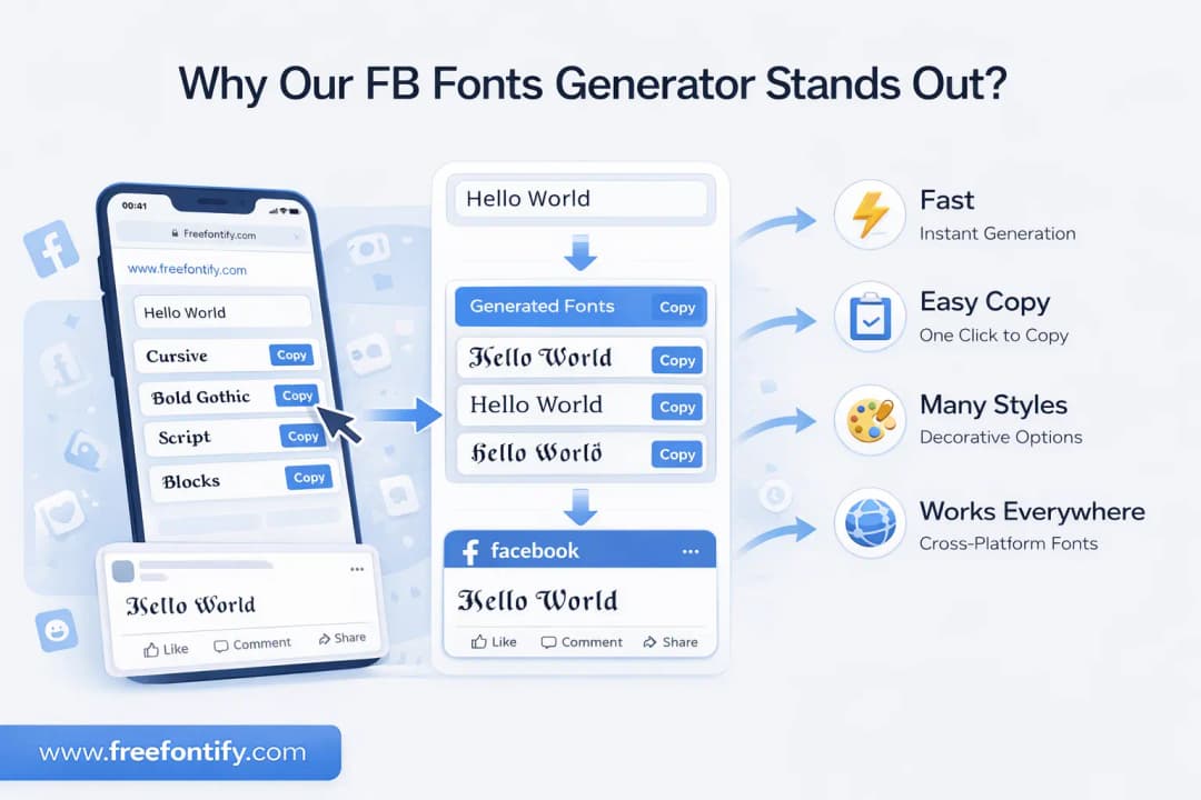 why our fb fonts generator stands out