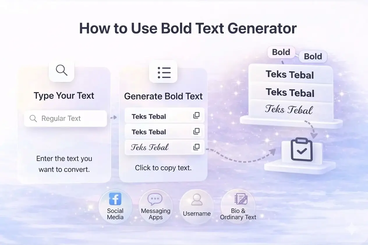 how to use bold text generator